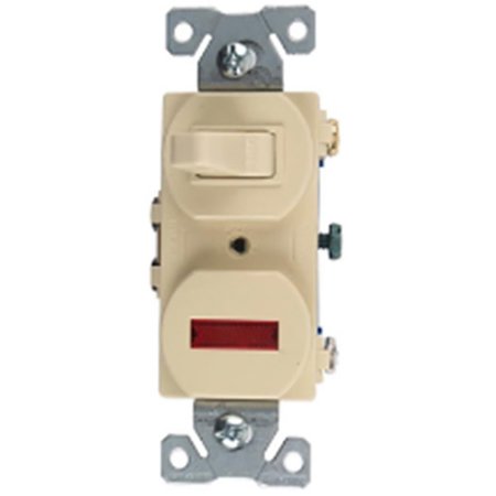 EATON WIRING DEVICES Cooper Wiring 277V-BOX Combination Toggle Switch with Lite 277V-BOX